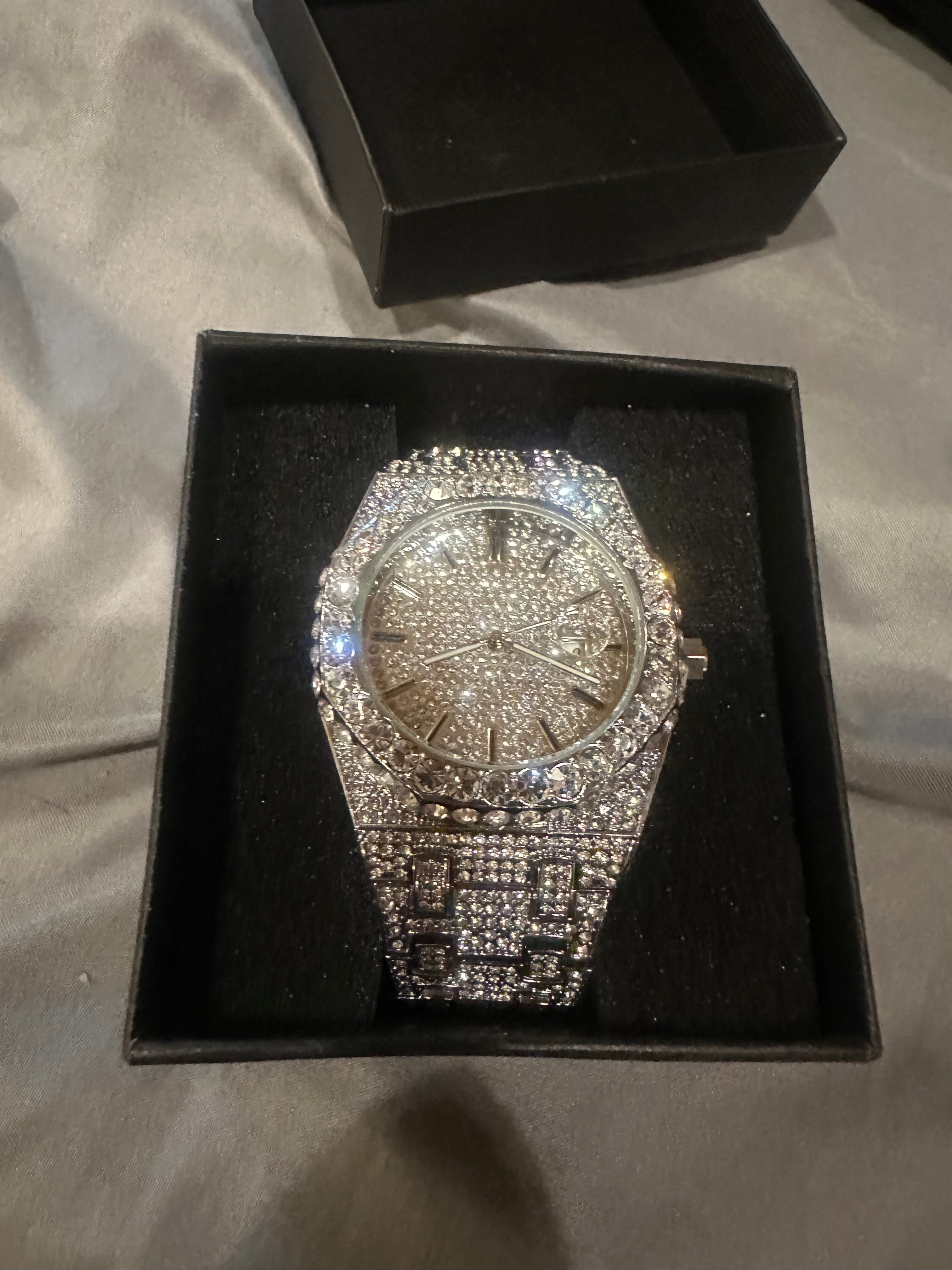 Iced out watch